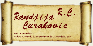 Ranđija Curaković vizit kartica